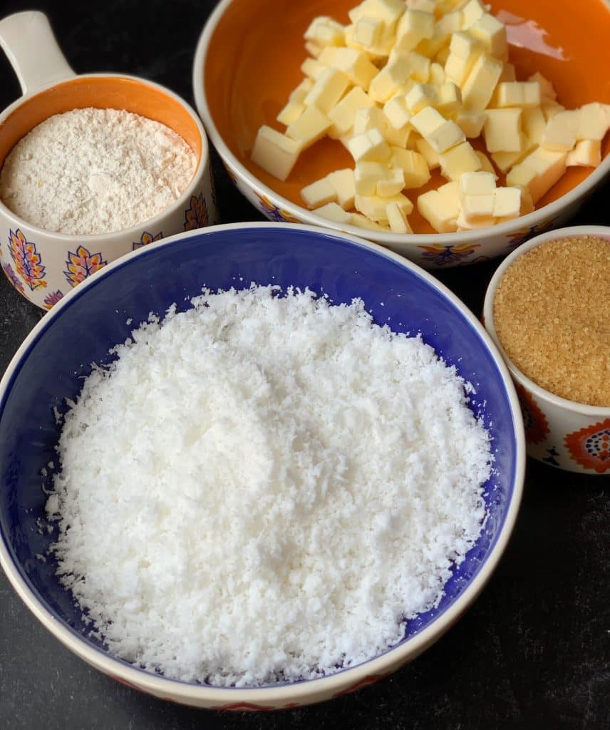 ingredients for coconut buns
