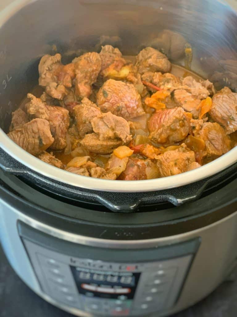 lamb stew in an instant pot