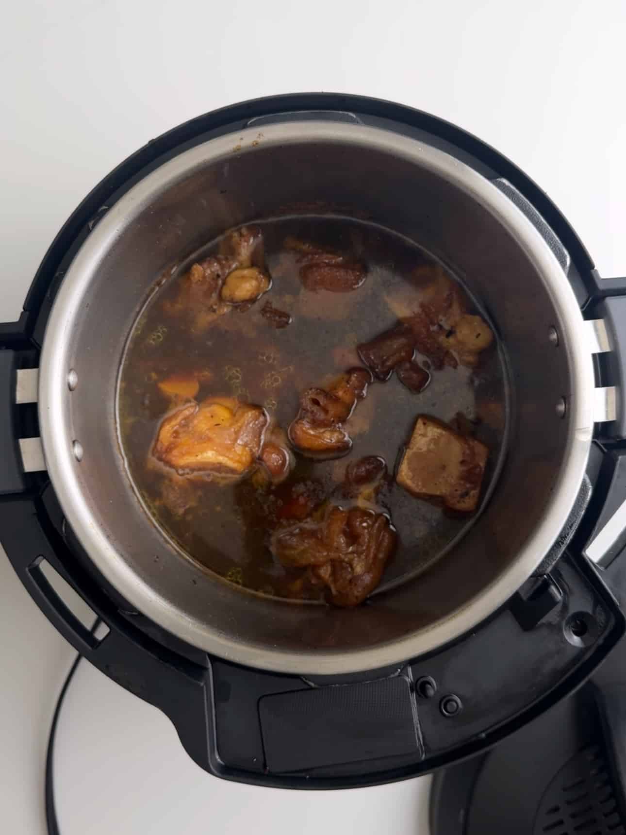 Pressure cooked cow heel for pepperpot