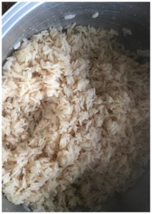 cooked jasmine rice in a pot