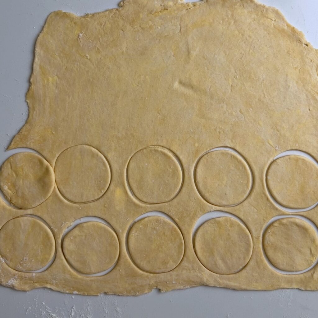 circles of pastry dough