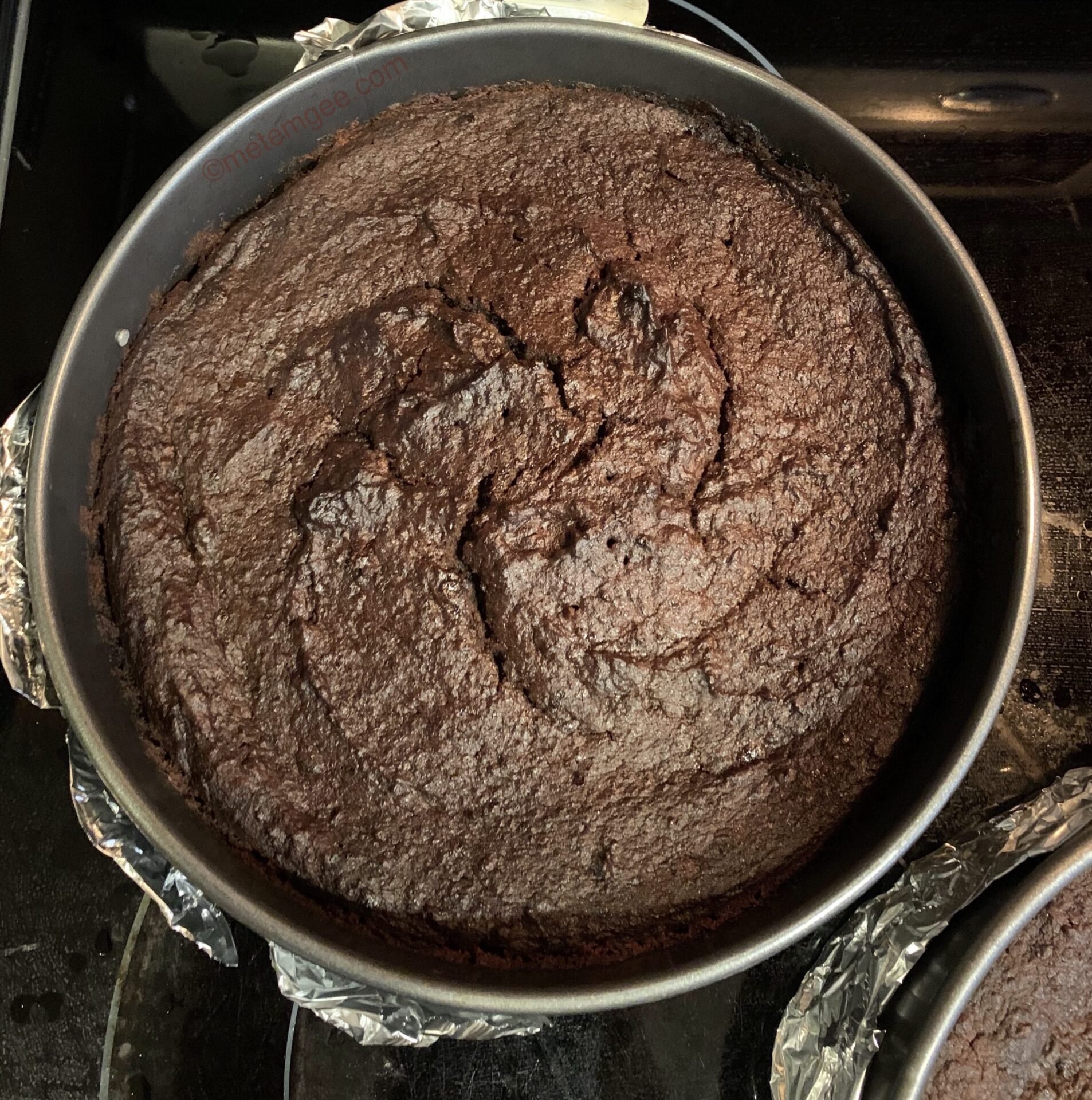 baked guyanese black cake fresh out of the oven 