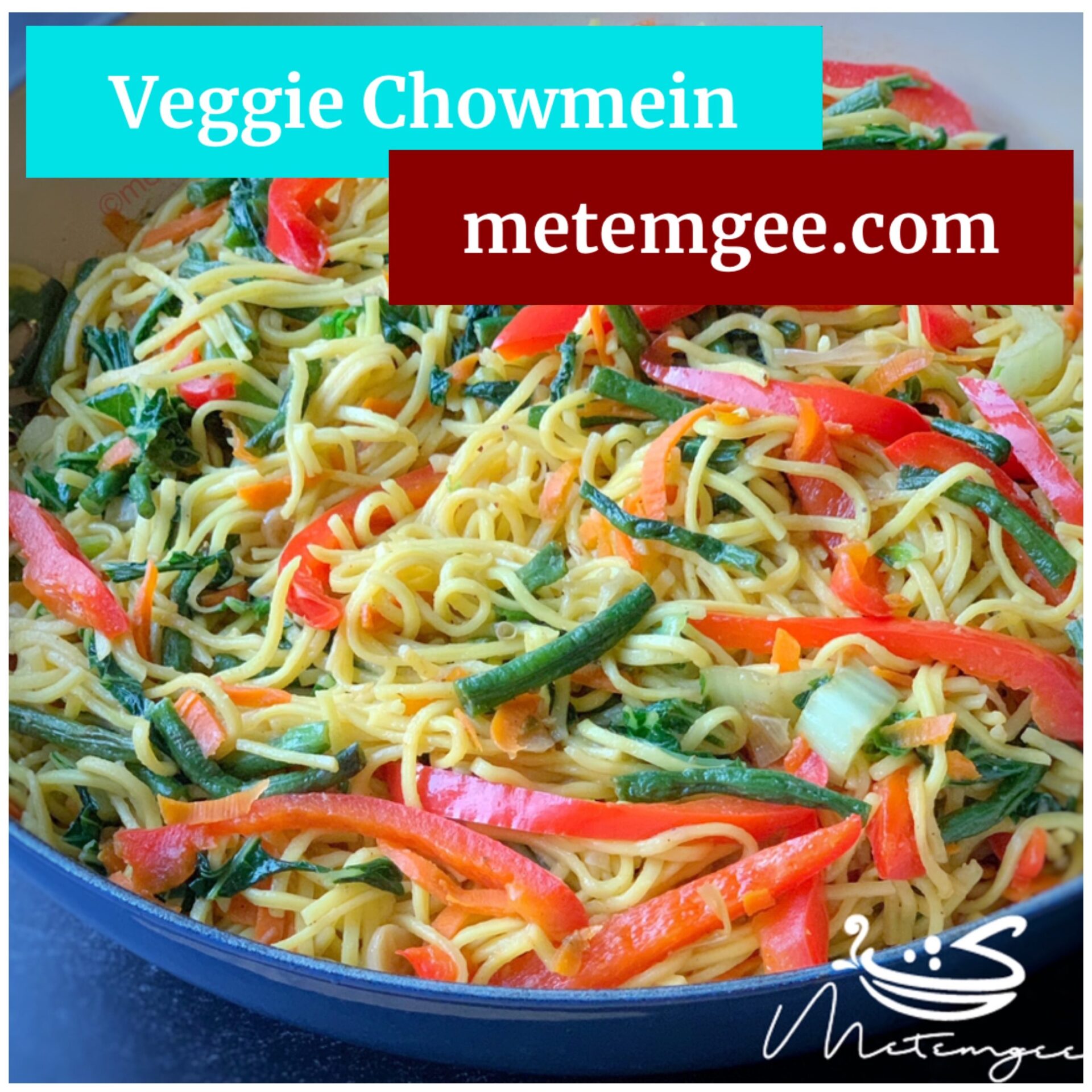 close up view of veggie chow mein