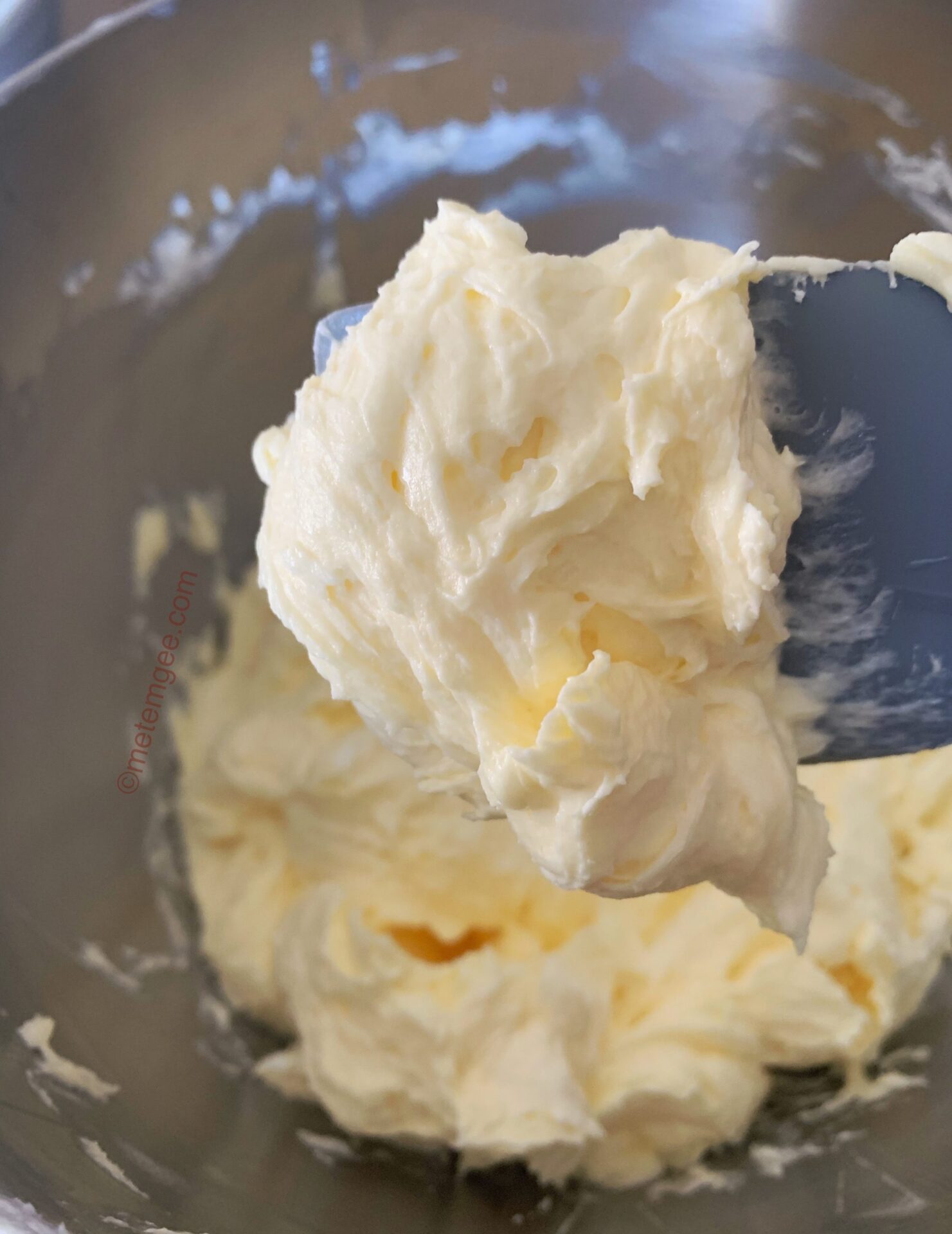close up view of whipped butter