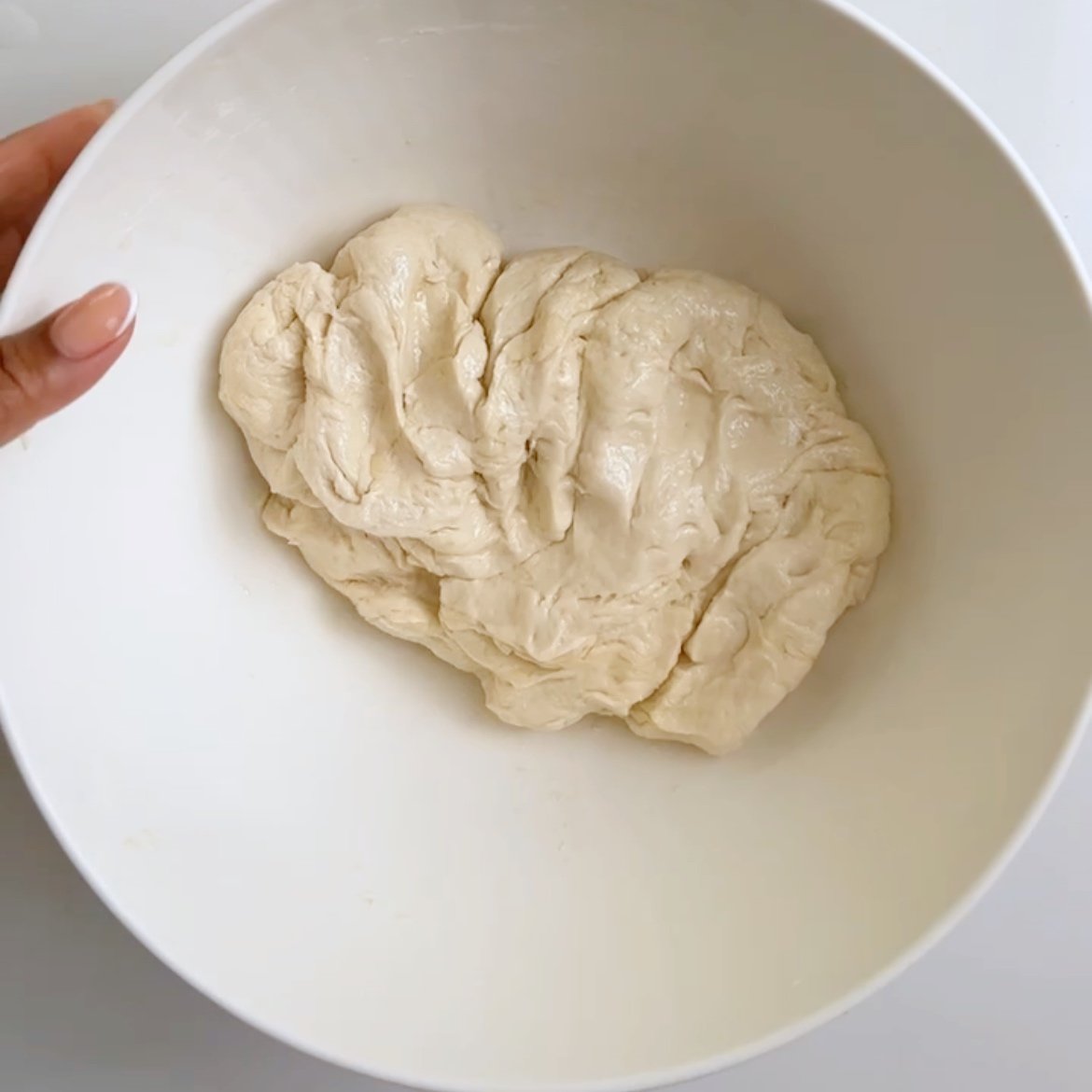 dhal puri dough in a bowl