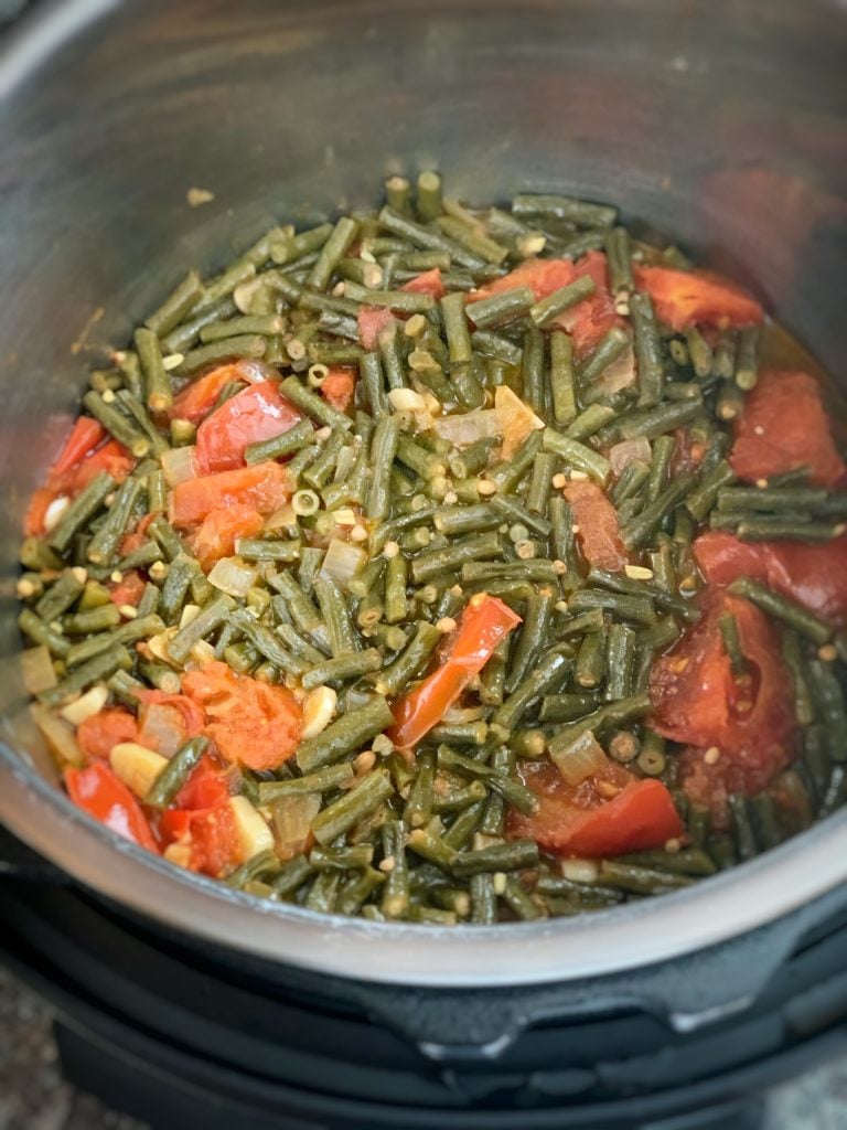 bora and sweet potatoes in an instant pot