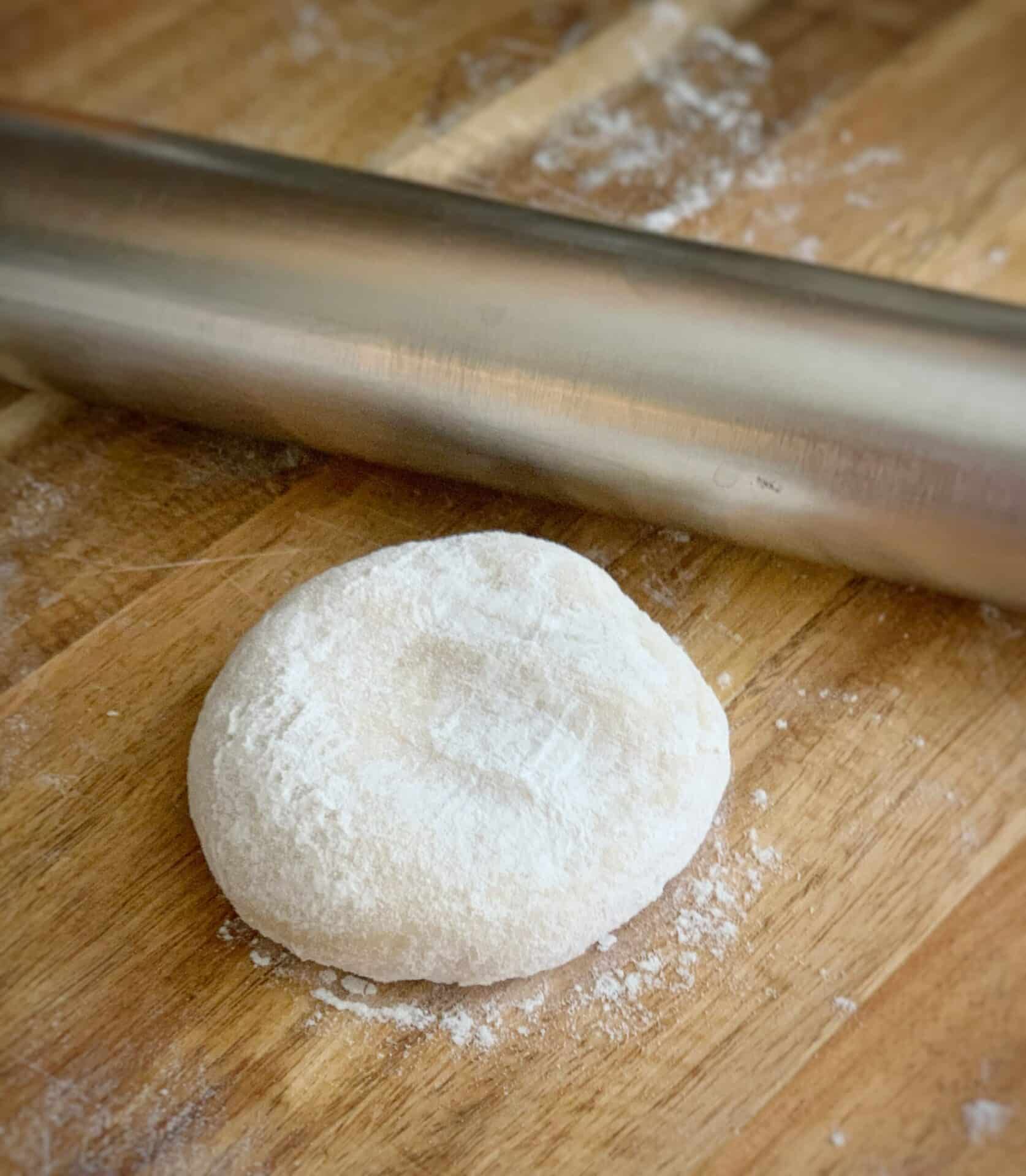 rolling out dough for bakes