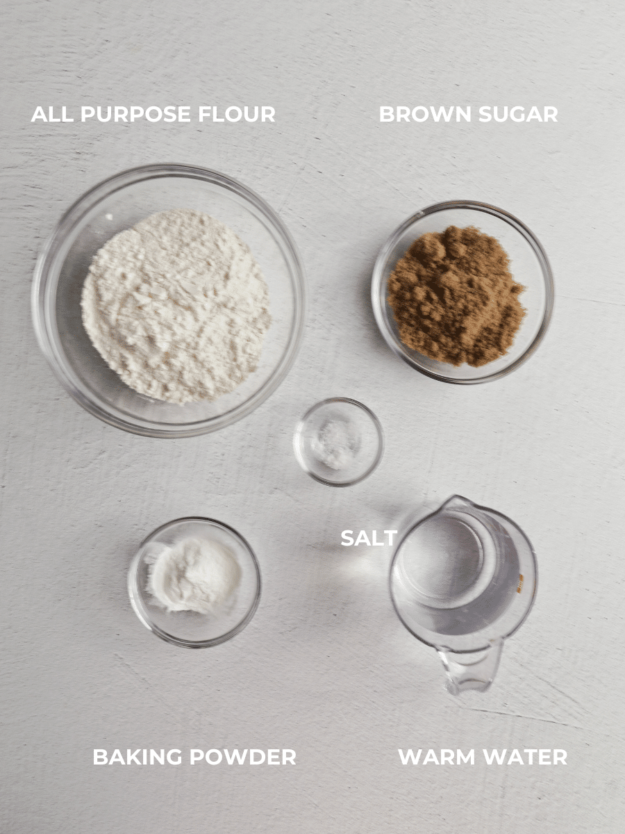 Chota ingredients measured out and labelled. 