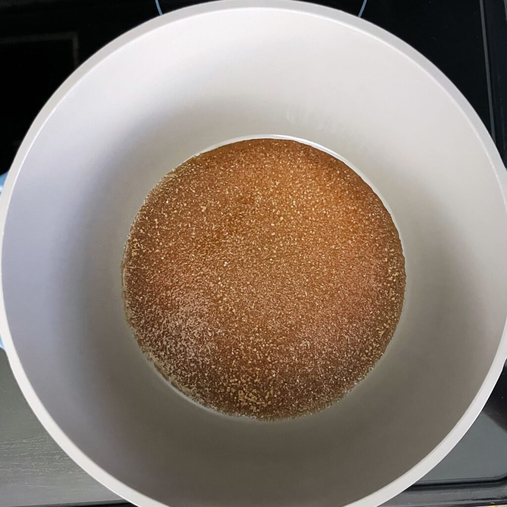 melted sugar for Caribbean burnt sugar